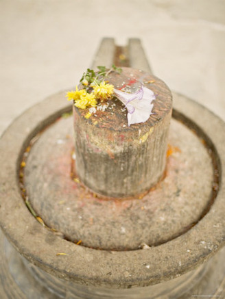Stone Shiva Lingam, an Erotic Phallic Symbol, Durbar Square, Bhaktapur, Kathmandu Valley, Nepal