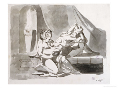 Erotic Scene of a Man with Two Women, c.1770-78