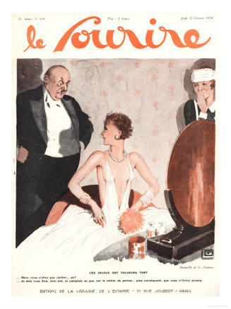 Le Sourire, Glamour Erotica Disapproval Fashion Magazine, France, 1920