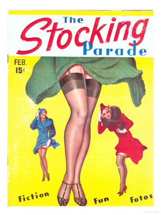 The Stocking Parade, Erotica Stockings Suspenders Legs Silk Hosiery Magazine, USA, 1930