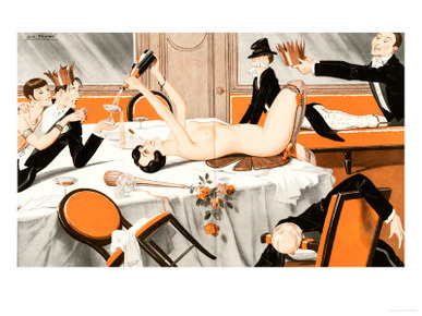 Le Sourire, Erotica Drunks Orgies Champagne Party Magazine, France, 1920