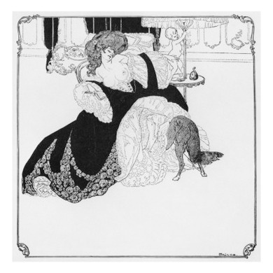 Illustration from 'Fleurette's Purple Snails', Collection of Old Erotic Scenes, Songs and Poems
