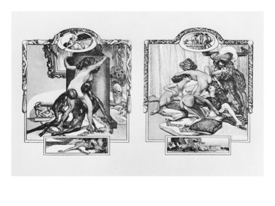 Erotic Vignettes, Illustration to 'Genre Pictures of our Time', Text by Crebillon the Younger