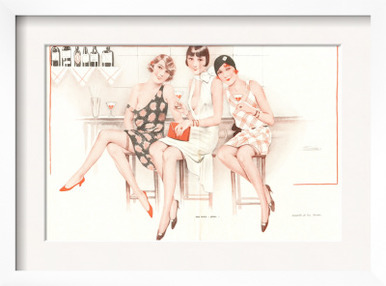 Glamour Erotica Womens Bars Cocktails, France, 1920