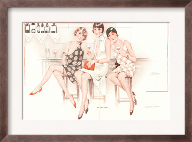 Glamour Erotica Womens Bars Cocktails, France, 1920