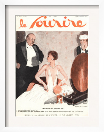 Le Sourire, Glamour Erotica Disapproval Fashion Magazine, France, 1920