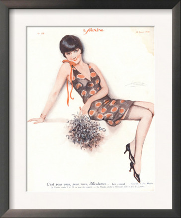 Le Sourire, Glamour Erotica Mistletoe Womens Magazine, France, 1920