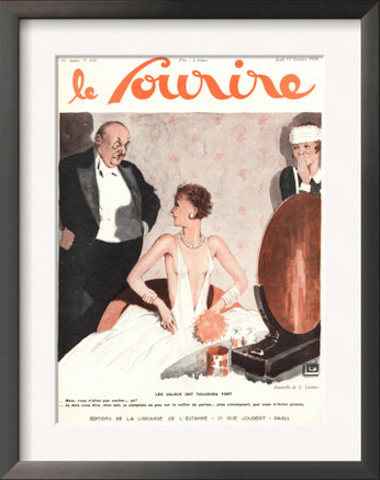 Le Sourire, Glamour Erotica Disapproval Fashion Magazine, France, 1920
